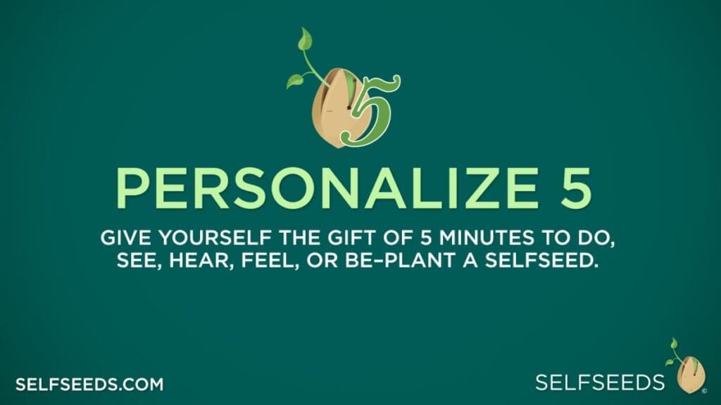 A green banner with the words " personalize it ".